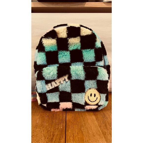 EMOJI FLEECE SOFT BACKPACK BAG MINI - Picture 3 of 12